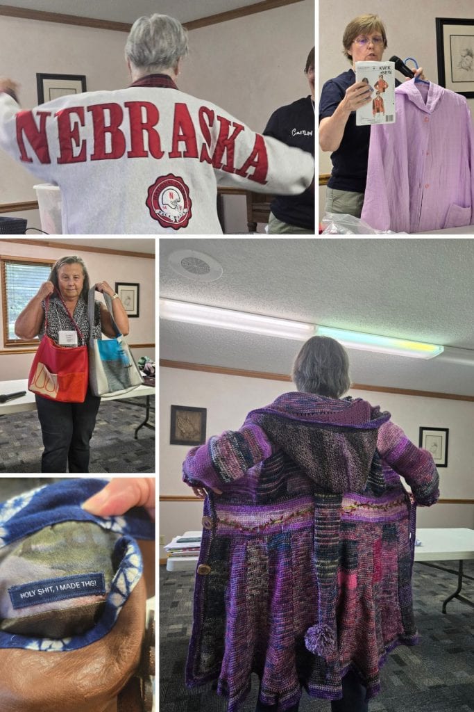 ASG Cedar Rapids members showing off their latest creations.