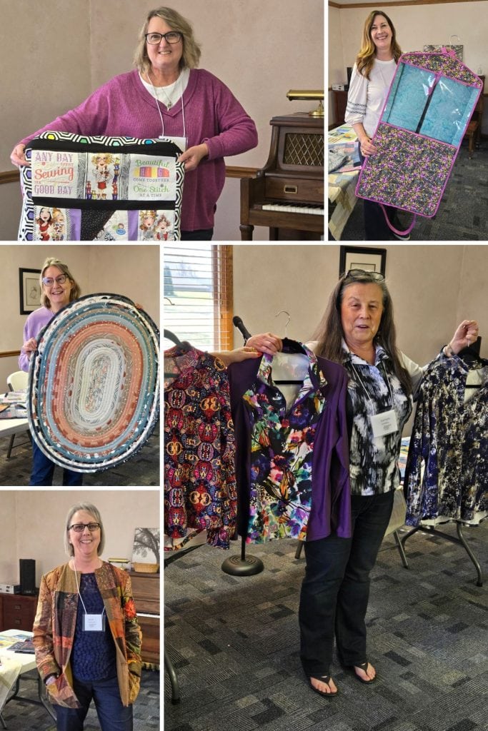 We learned about slow stitching and how we can use this to jazz up our projects.