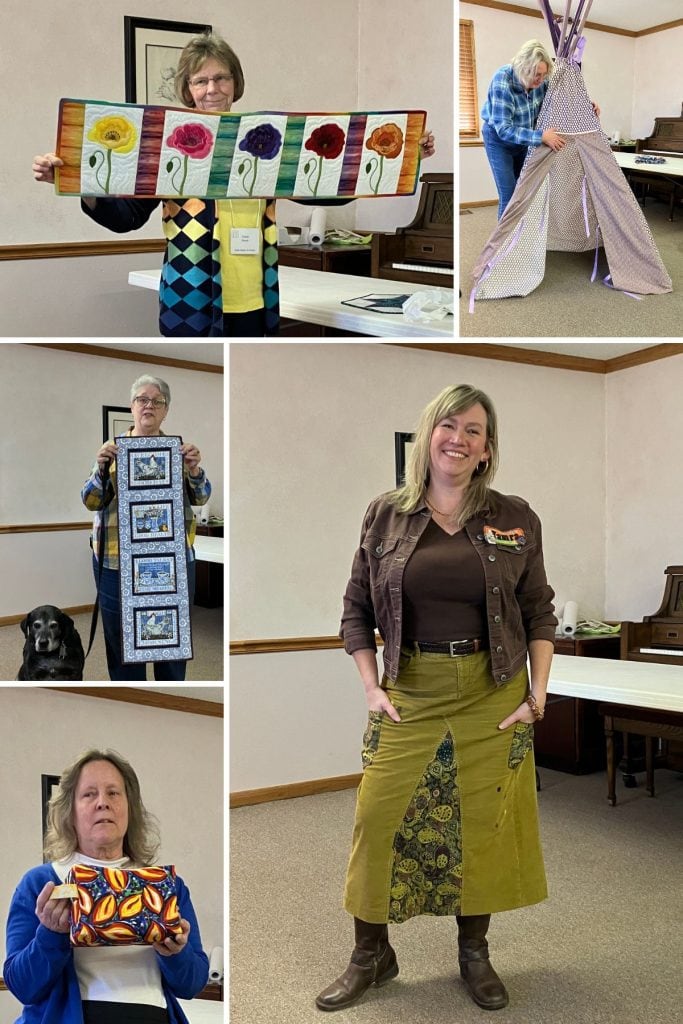 Collage of items from our March show & tell.
